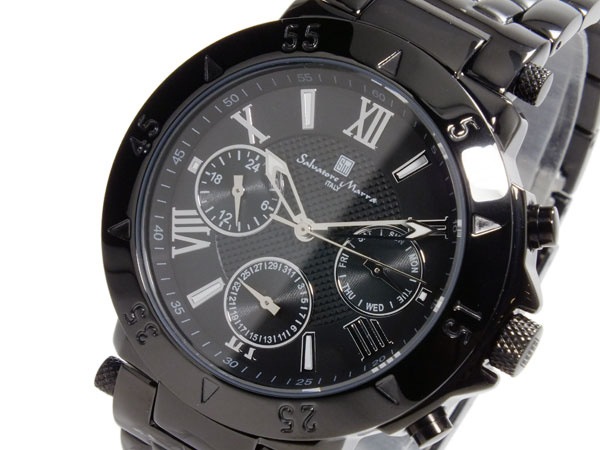 サルバトーレマーラ クオーツ メンズ クロノ 腕時計 SM14118-IPBK