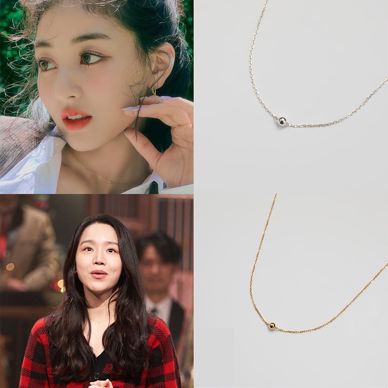 [ENGBROX] テヨン着用☆DEUX RING NECKLACE 925 Sterling Silver Bujukan Double Circle Necklace @ $125