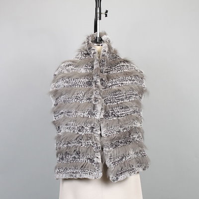 レッキスラビット フォックス ファー ストール マフラー ポケット付