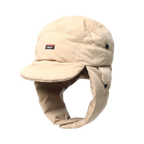 ナンガ HINOC RIPSTOP DOWN EAR FLAP CAP BEG FREE NA2441-3B101-A N0002981 キャップ