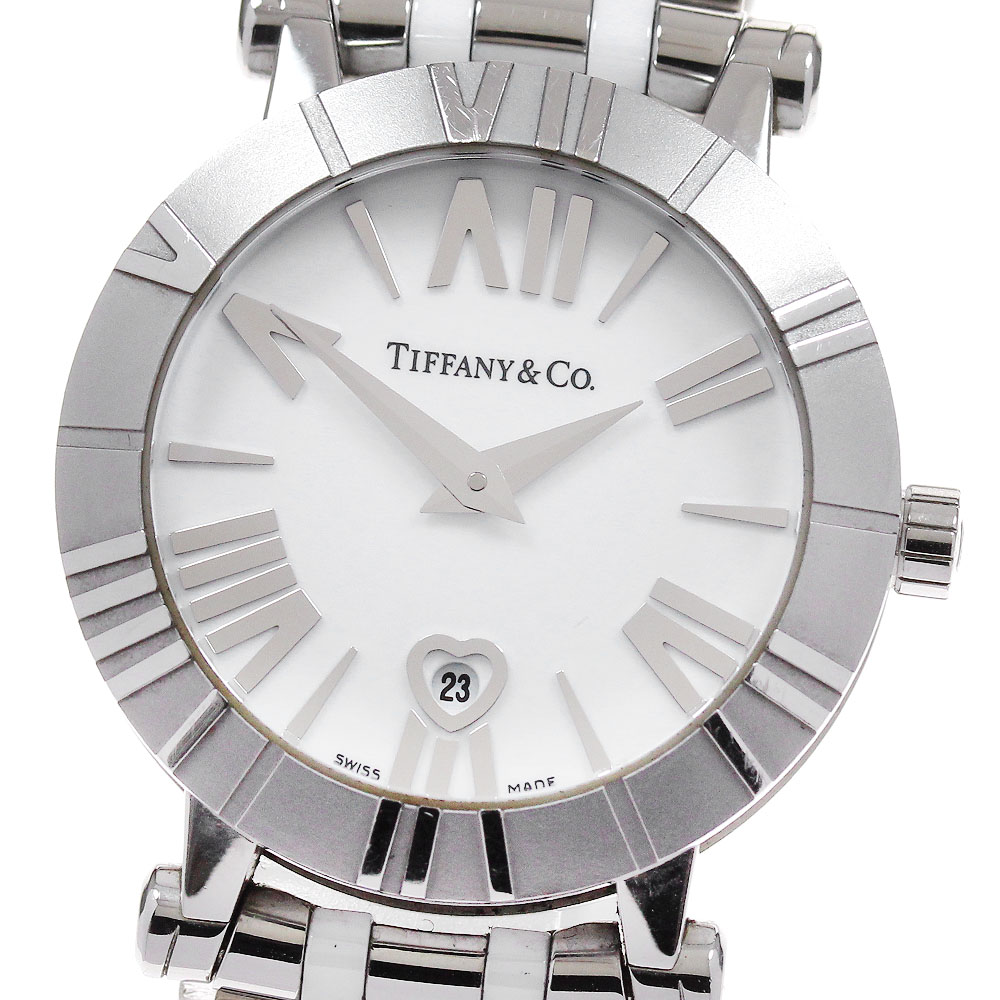 ティファニー TIFFANY&Co. Z1300.11.11A20A00A アトラス デイト クォーツ レディース 保証書付き_836270【中古】