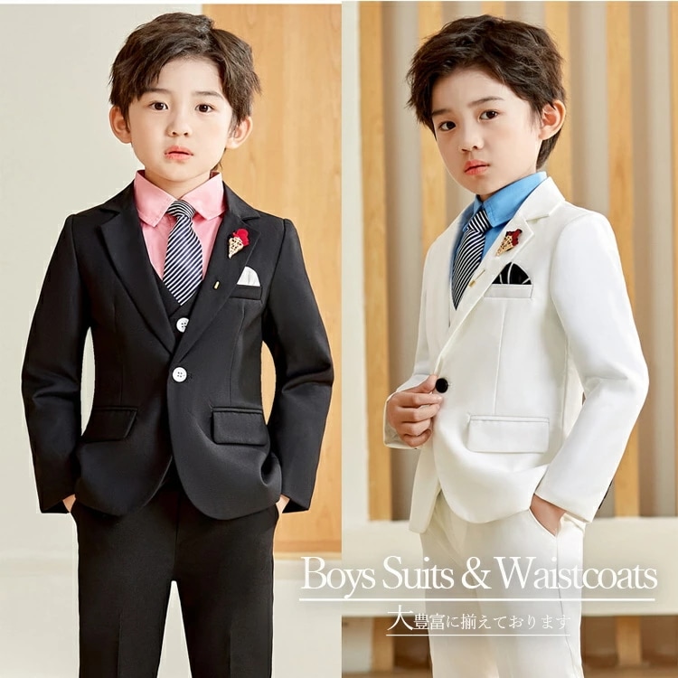 2025新作 ブラック ホワイト 卒業服 七五三服装 七五三スーツ 男の子 フォーマル スーツ フォーマルスーツ こどもスーツ こども おしゃれ 韓国 七五三 入学式 卒業式 入園式 卒園式 ピアノ発