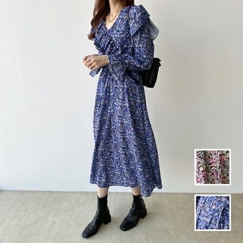 ワンピース カジュアル ロング マキシ丈ワンピ 韓国 ファッション レディース 春 夏 秋 カジュアル お取り寄せ PTXH610 オルチャン コーデ シンプル 定番 セレカジ 20代 30代 40代 5,633円