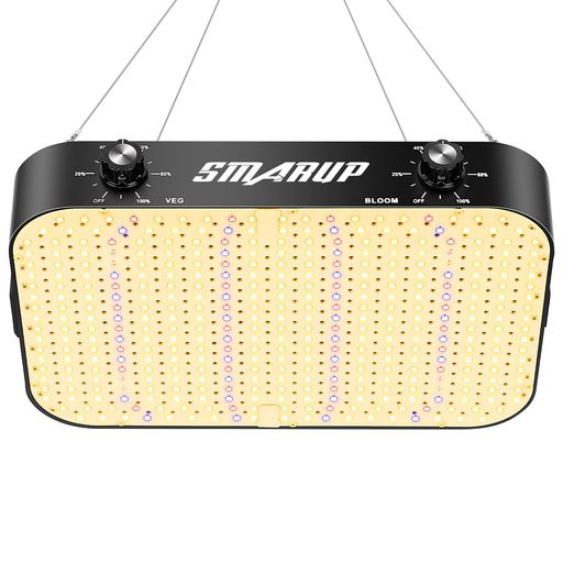 植物成長ライト 1200W LED植物育成ライト 2チャンネル調整スペクトル植物用ライト 観葉植物ライト 室内水耕栽培ライト 屋内植物 家庭菜園 野菜工場用