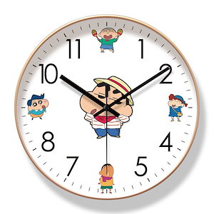かわいいリビングルームの掛け時計クレヨンしんちゃん漫画早教家庭用静音静音定時石英時計