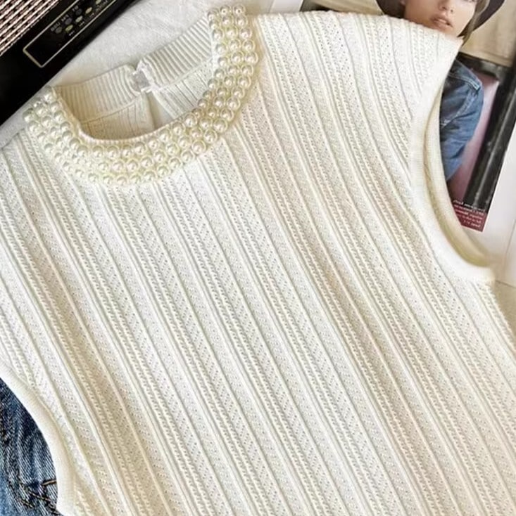 ニット Tシャツ オーバーサイズ ノースリーブ ニット かわいい 大人可愛い きれいめ シンプル カジュアル 大人 上品 おしゃれ お洒落 かっこいい レトロ 大人女子 こなれ感 ラフ ラブリー