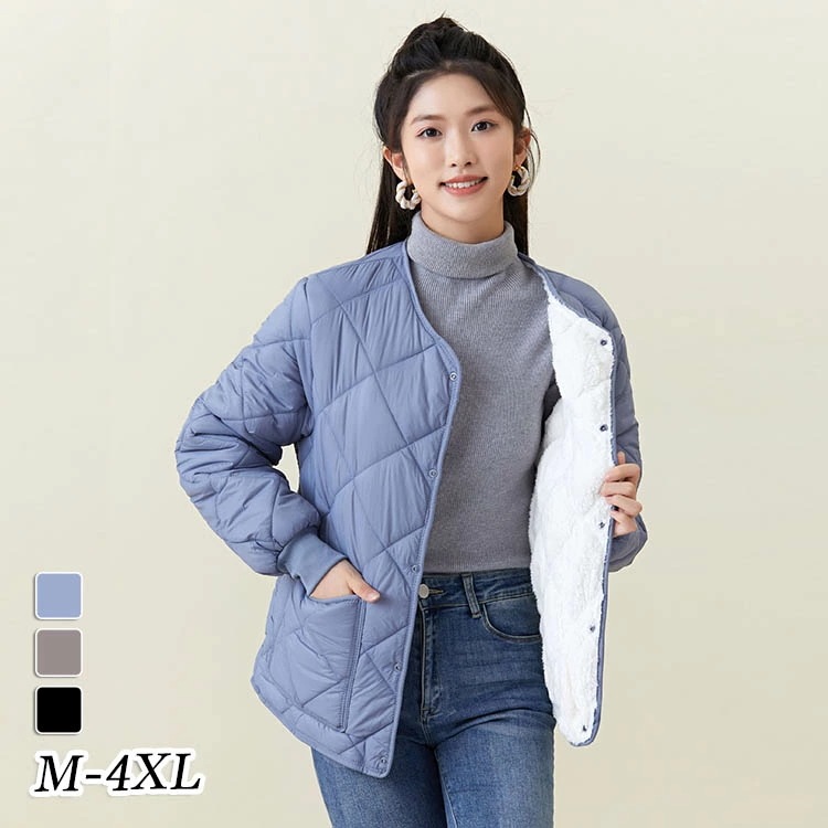 コート ジャケット レディース 冬 アウター ダウンジャケット 裏起毛 長袖 体型カバー おしゃれ きれいめ 可愛い 着やせ 大人 キルティング ジャケット 4,598円