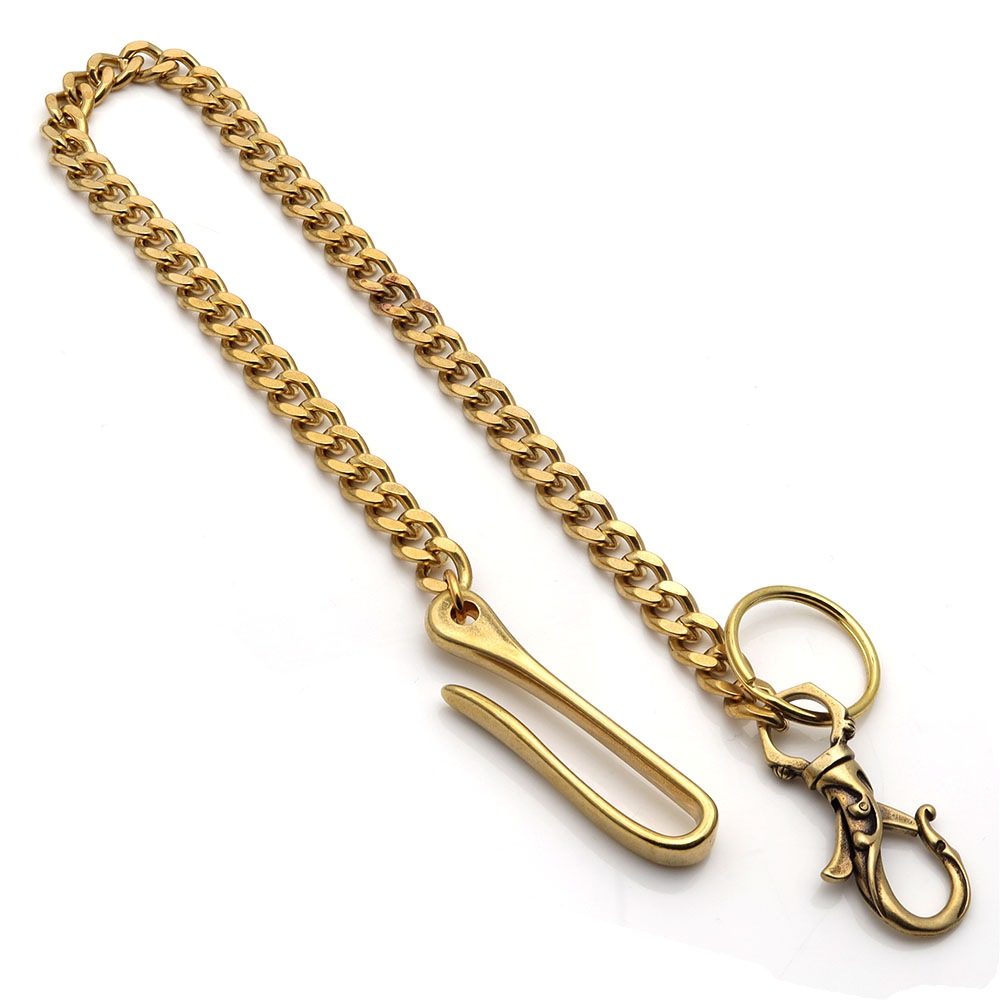 唐草クリップウォレットチェーン ゴールド [wc034]