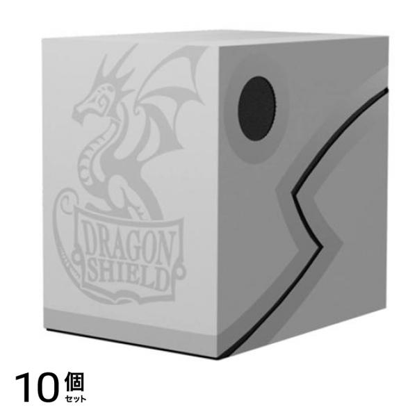 ドラゴンシールド デッキケース Double Shell‐Ashen White/Black 1個入 10個セット