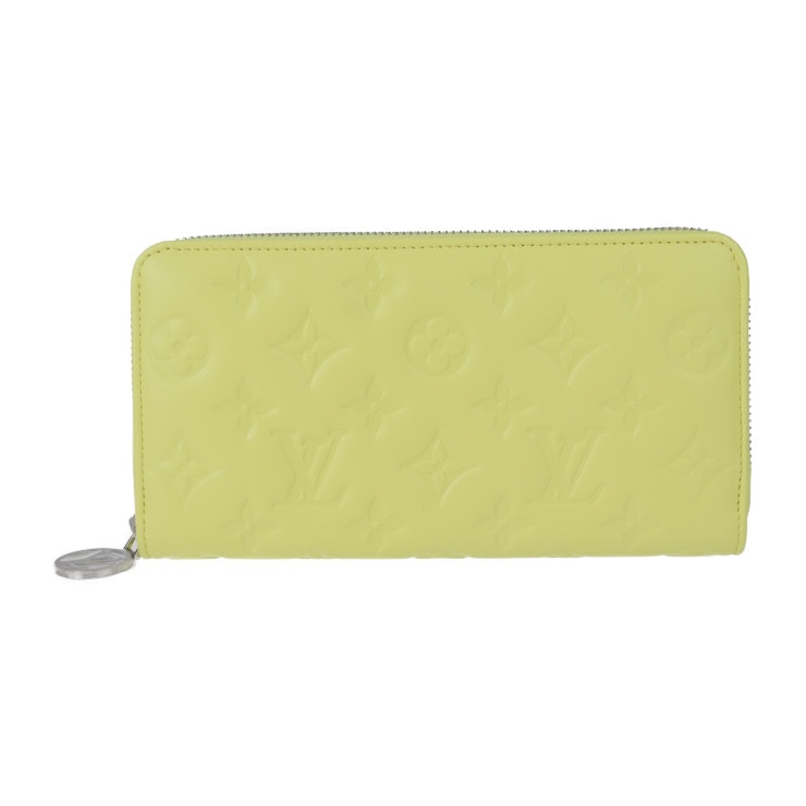 新古未使用展示品 LOUIS VUITTON ルイ ヴィトン 長財布 M83104 ジッピー・ウォレット モノグラム ラムレザー イエロー シルバー金具 ラウンドファスナー ビトン 本物保証 中古