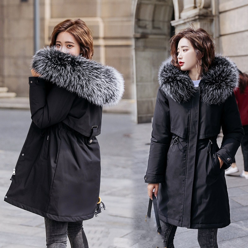 Hot!!!入荷 ダウンコート ダウンジャケット モッズコート レディース ファーコート アウター フェイクファー 大きいサイズ フード付き カジュアル 秋 冬 暖かい 女性 防寒