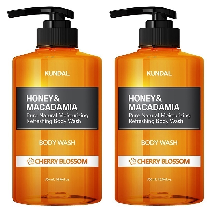[1+1] ハニーアンドマカダミア ピュア ボディウォッシュ (チェリーブラッサム) 500ml 2個