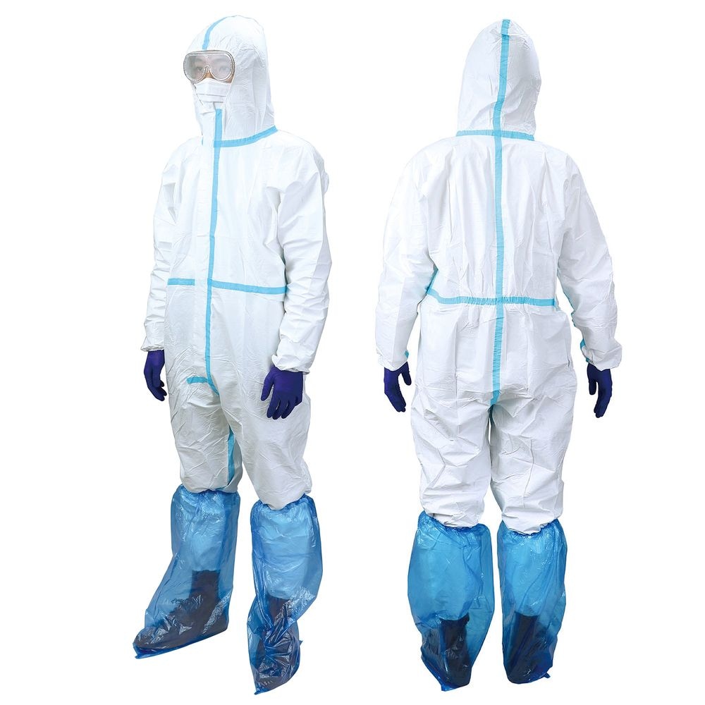 （まとめ買い）防護服 全身保護5点セットL 52108 [x3セット]