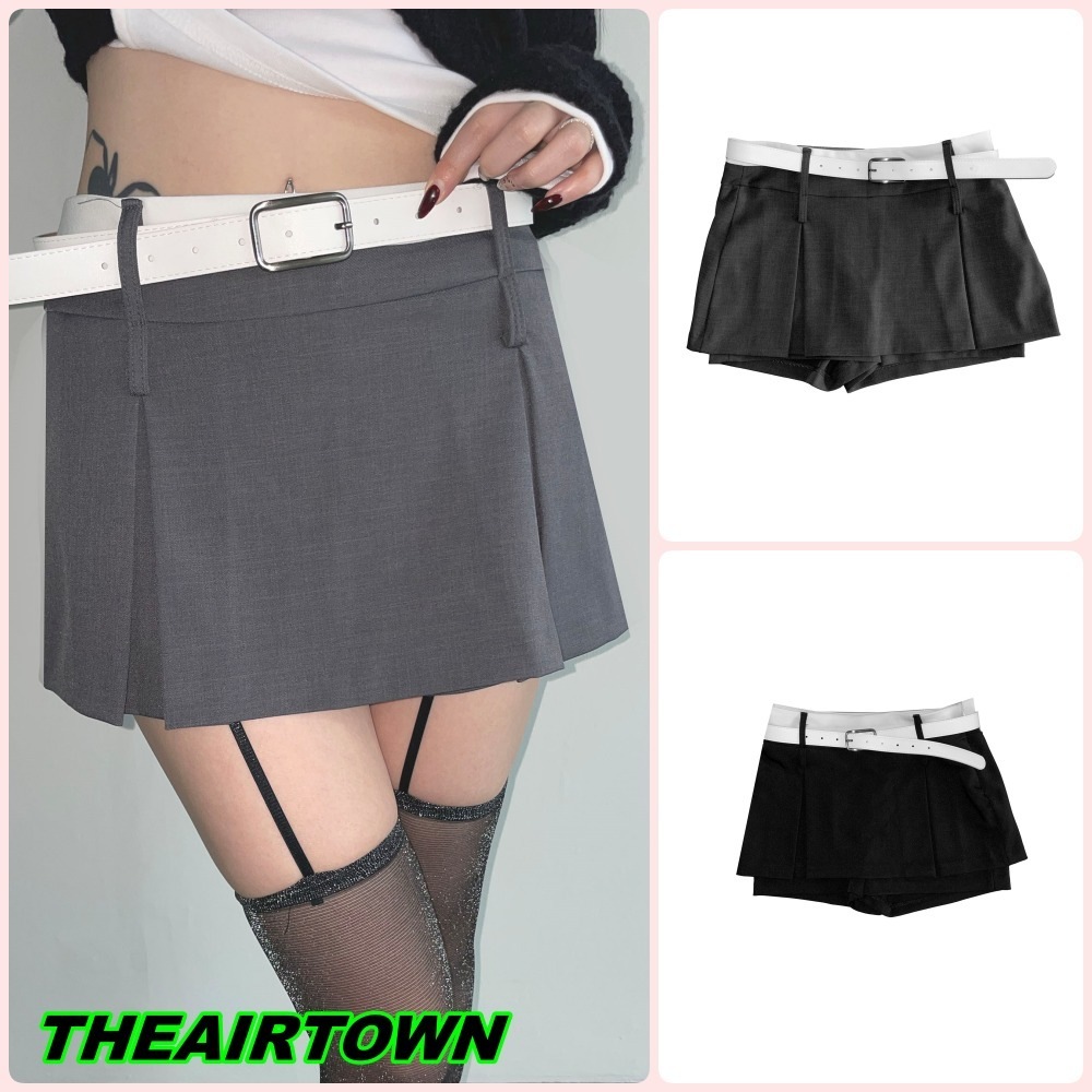 【THEAIRTOWN】spot belt skpt (3 color)