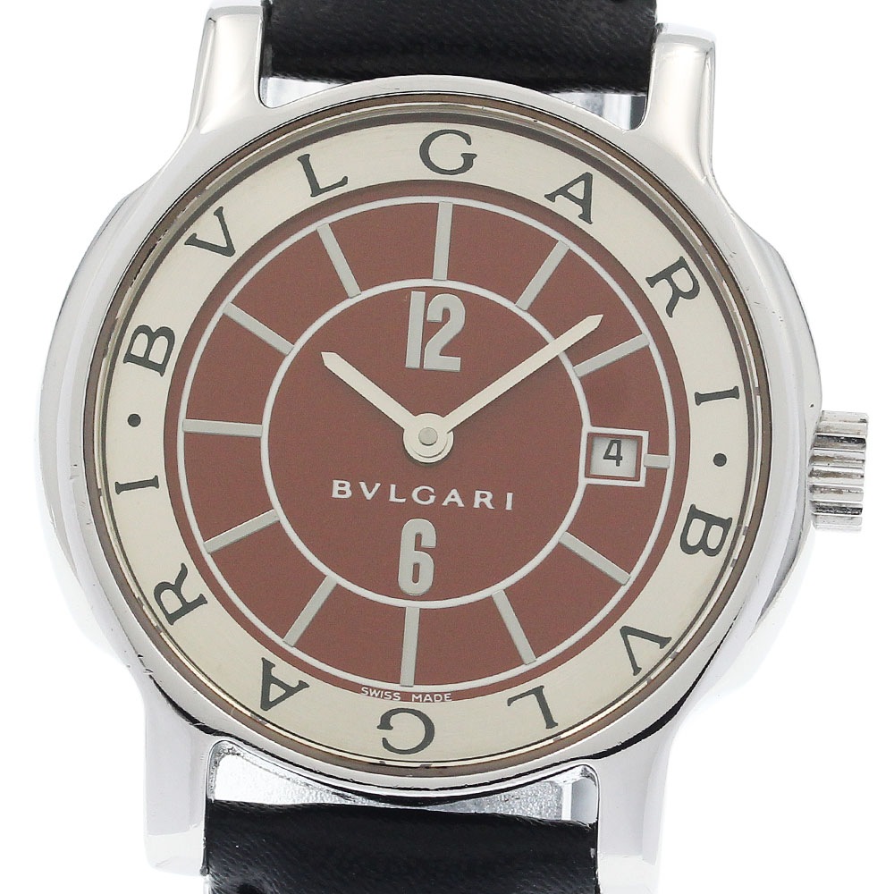 ブルガリ BVLGARI ST29S ソロテンポ デイト クォーツ レディース _944906【中古】