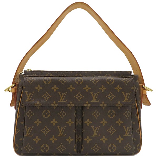 ルイヴィトン LOUIS VUITTON ショルダーバッグ ヴィバシテ GM モノグラムキャンバス モノグラム ゴールド金具 茶 M51163 MI0075【中古】