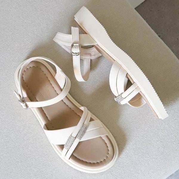 女性クロスストラップ夏サンダル