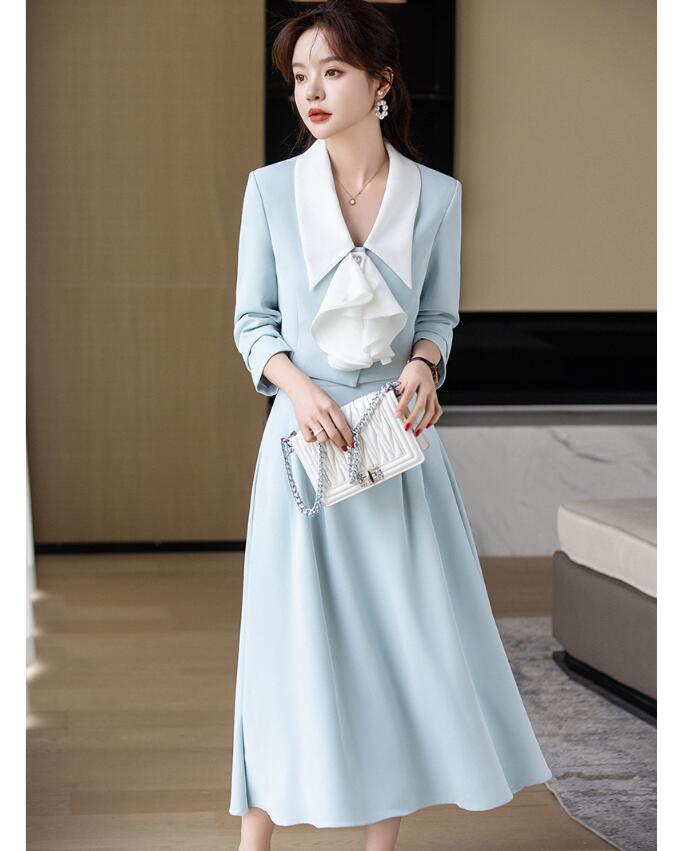 セットアップ レディーススーツ フォマール 薄手 春夏 エレガント スカートスーツ 青 白 長袖 サテン 大きいサイズ 春夏 ビジネス セレモニースーツ OL女性 事務服 オフィス 通勤就活面接 お呼 5,977円