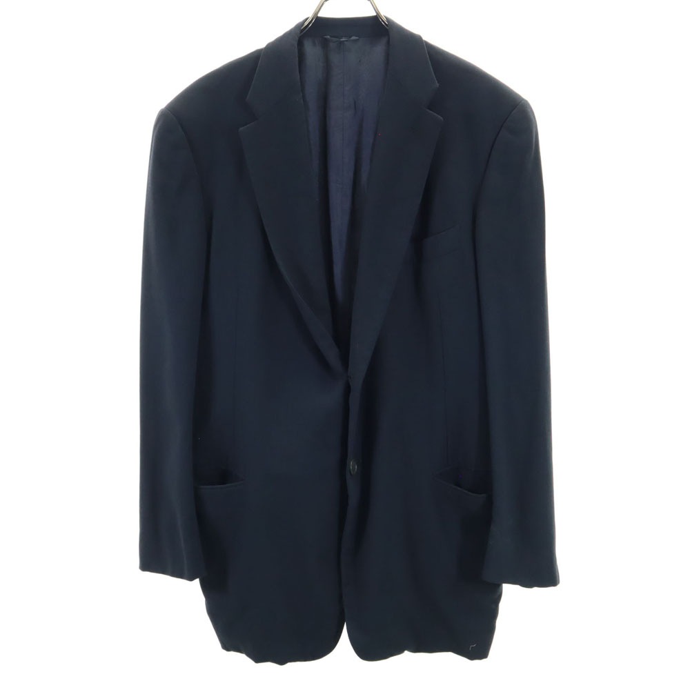 90s イタリア製 オールド テーラードジャケット 50 チャコール ブレザー メンズ