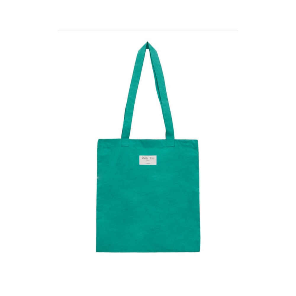 国内完売 MATIN KIM デニムバッグ LOGO WASHED DENIM DUFFEL BAG