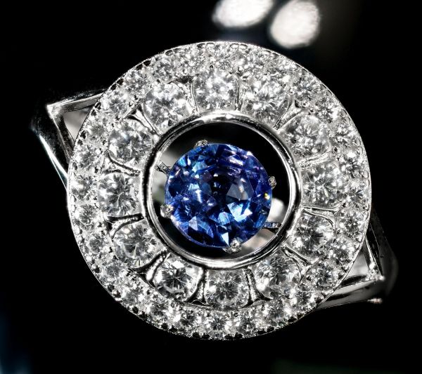 ダンシング ストーン クロスフォー ダイヤモンド 天然 タンザナイト リング 指 プレ