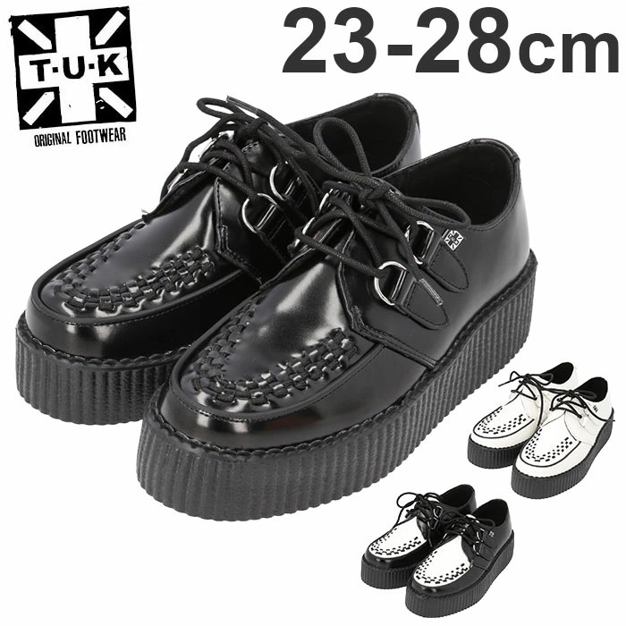 TUK ラバーソール 通販 T.U.K ティーユーケー Viva Mondo Creeper 厚底靴 厚底シューズ レースアップシューズ 厚底 革靴 革 靴 シューズ レザーシューズ UK パンク ロ
