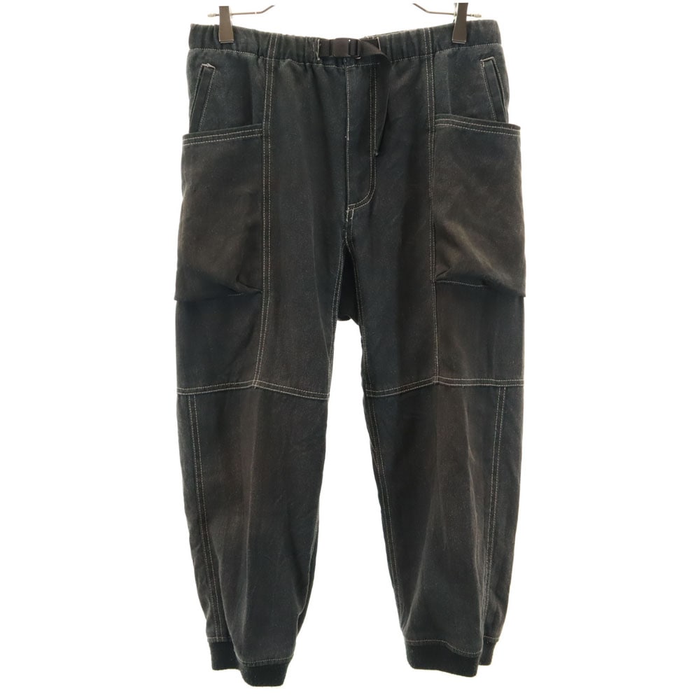 クロップド アウトドアパンツ M ブラック クライミング メンズ