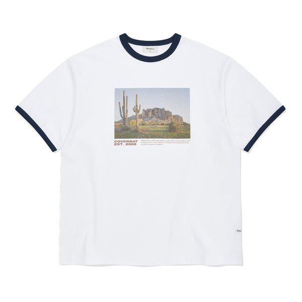 カクタスバレーグラフィックTシャツ ホワイト CO2602ST32WH
