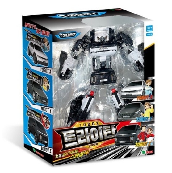 TOBOT/トライタン/スペシャルパック/カラーチェンジ/大型サイズ/トボットX Y Z 合体/三段自動車合体ロボット/ミニカー/変身ロボット/韓国アニメ/ロボット玩具/正品/2024