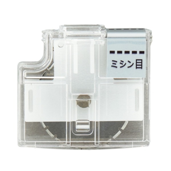 （まとめ） プラス スライドカッターハンブンコ 替刃 ミシン目(×10セット)