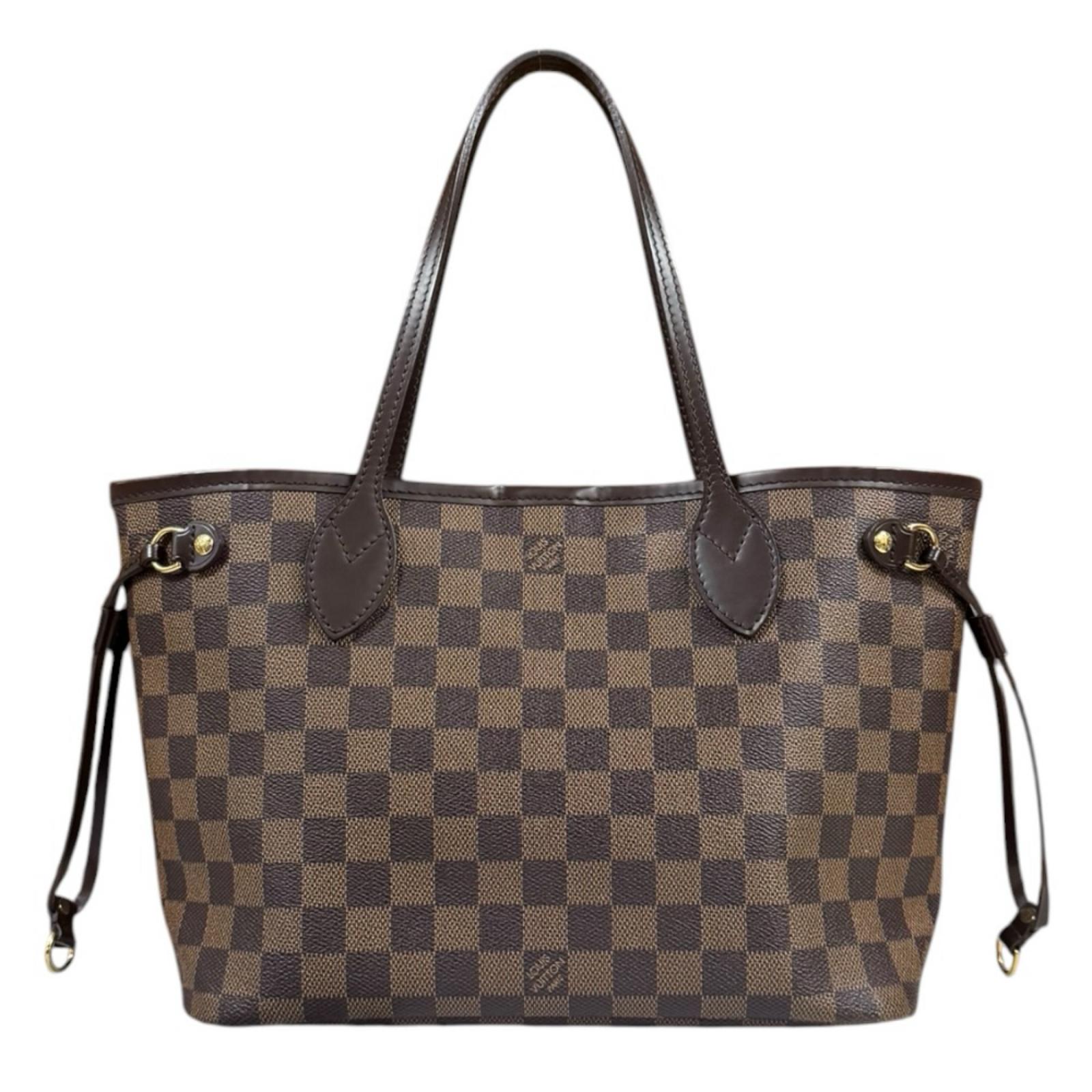 ルイヴィトン ネヴァーフルPM LV ダミエ トートバッグ ダミエキャンバス N51109 ブラウン LOUIS VUITTON 中古