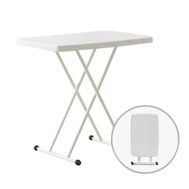 折りたたみテーブル サイドテーブル 高さ3段階調節 幅65cm 折りたたみ 昇降式 テーブル パソコンテーブル ローテーブル リビングテーブル 白 おしゃれ コンパクト 収納 角丸 在宅ワーク30
