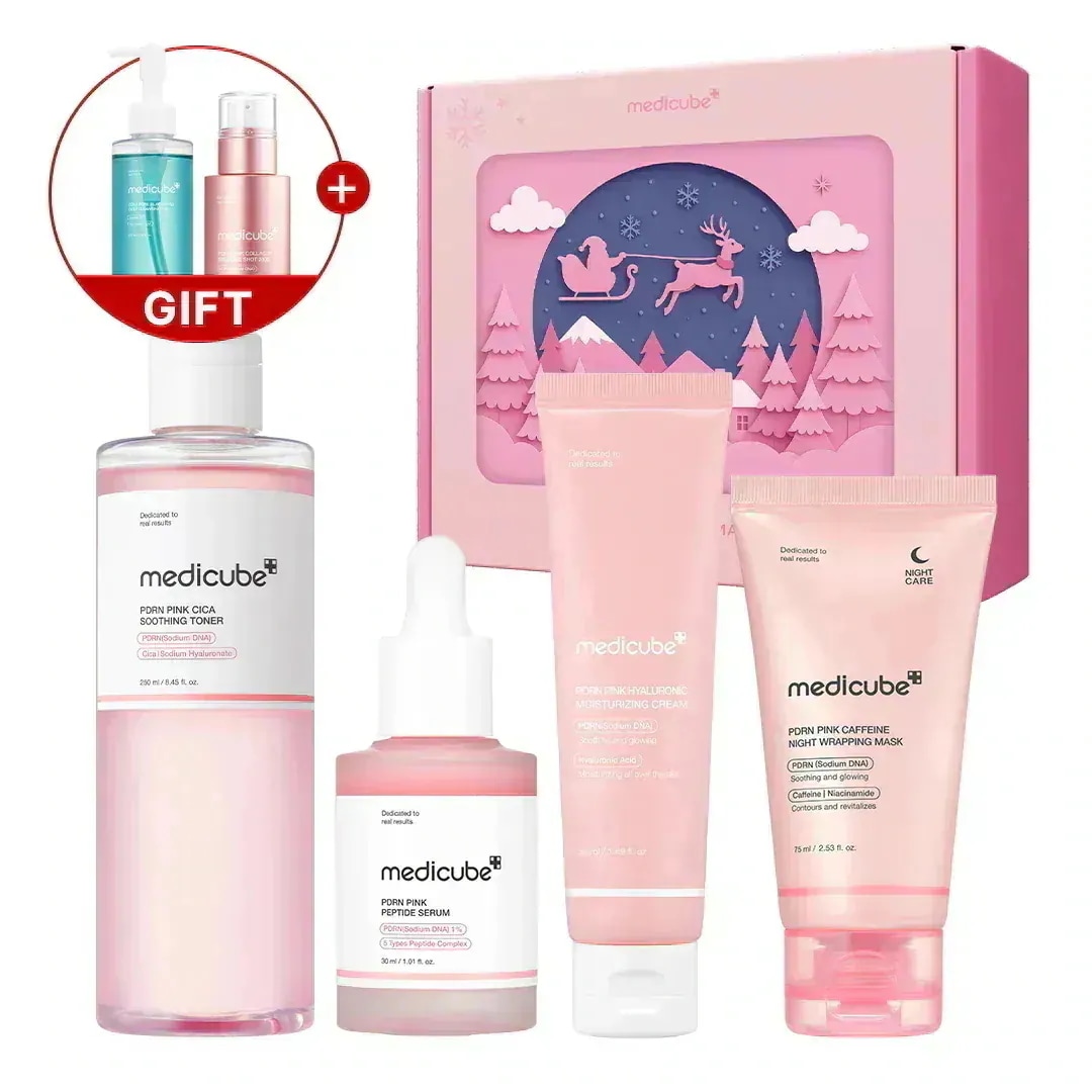 medicube 美顔器 Qoo10ピンクセット Qoo10] メディキューブ 【本品2点GIFT】 聖夜を彩るホリデー : キット