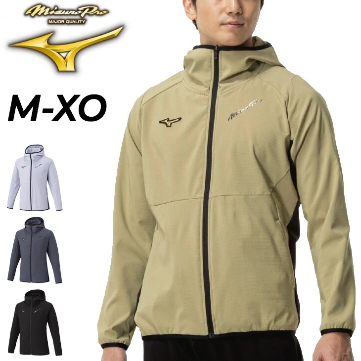 トレーニングジャケット ジャージ メンズ テックシールドフーディ 限定カラー野球 スポーツウエア アウター 防風 ストレッチ 暖かい 秋冬 パーカージャケット ジャージー/12JECW77