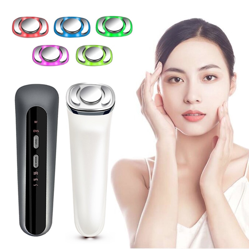 多機能RF美顔器 リフトアップ RF ラジオ波 EMS RF美顔器 LED マイクロ波振動 無線周波数 フェイスケア イオンケア 振動マッサージ 保湿 美肌 温熱ケア ハリ肌 充電式 日本語説明書付き