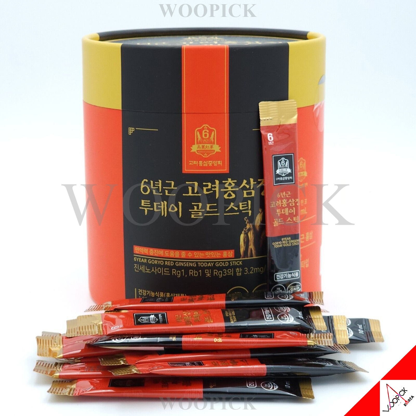 高麗人参 創世記展/6年根高麗紅参亭/紅参/トゥデイ ゴールド スティック/10ml x 100pcs