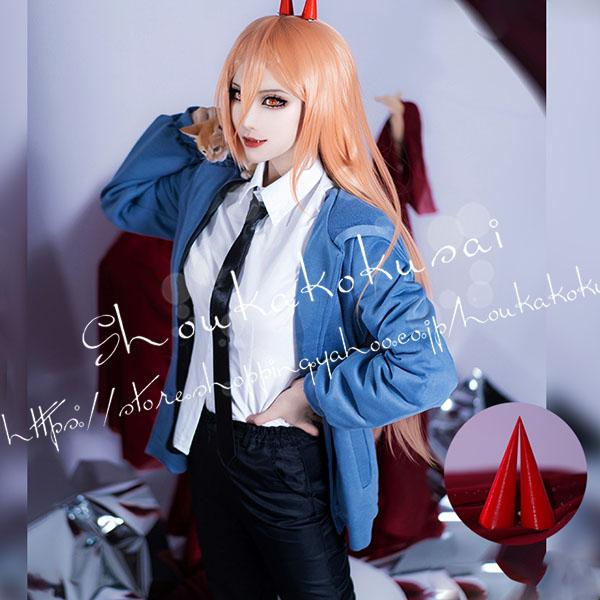 2026 新品 G チェン ソー マン風 Power パワー 血 悪魔 コスプレ衣装 ウィッグ cos 靴 cosplay コスチューム 仮装 変装 ハロウィン 演出 服