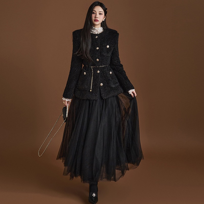 J2118 起毛 ブクル ジャケット