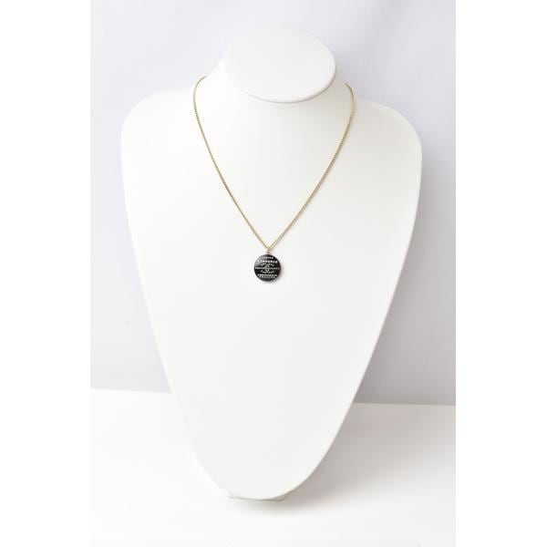 ネックレス/ペンダント CHANEL ココマーク/CC ラインストーン ゴールド/ブラック