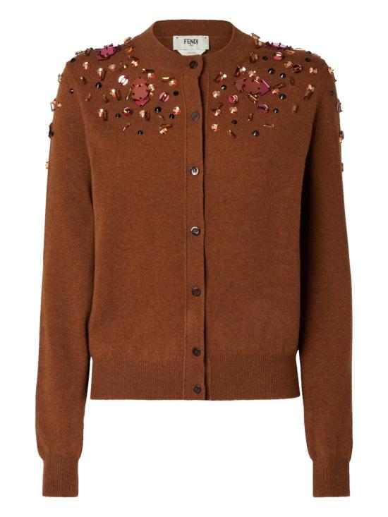FENDI Women Sweater FZE543 AUZWF1T6K BROWN