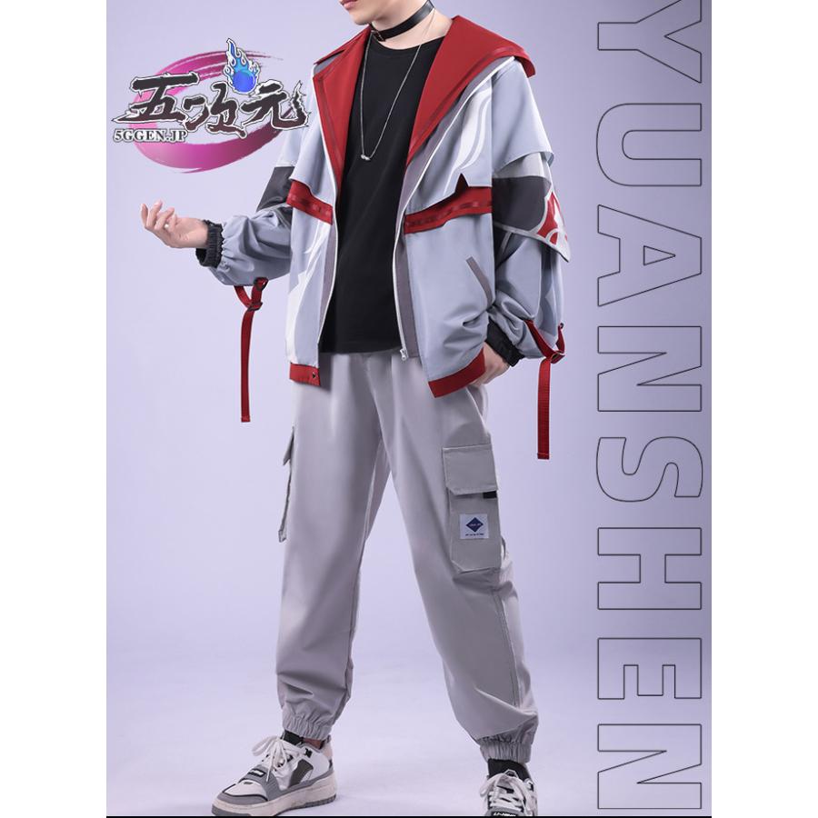 原神　コスプレ　タルタリヤ風　上着　日常服　同人服　衣装　ウィッグ　追加可