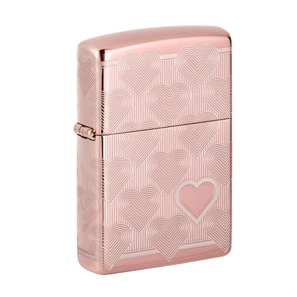 Zippo プレミア ジッポーライターハートデザイン レギュラー 北米シリーズ 49811レーザー刻印