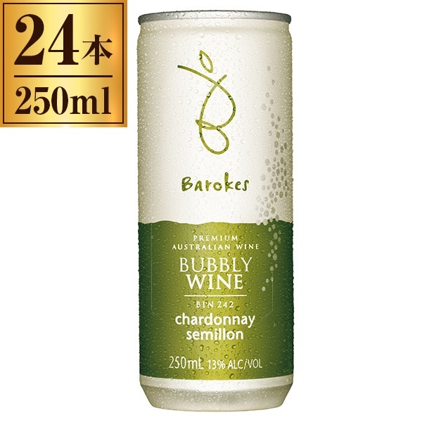 バロークス スパークリング缶ワイン 白 250ml ×24