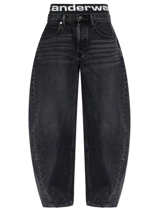 ALEXANDER WANG Women Denim Pants 4DC3264301 015 GREY AGED