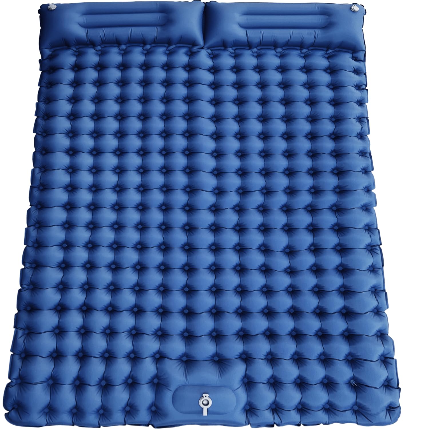 キャンプマット ダブル エアーマット 厚さ10cm テントマット アウトドアマット 足踏み式 枕付き 防水防潮 寝心地良い 軽量 コンパクト 耐久性 昼寝用 車中泊 防災マット 収納袋付き 持ち運びや