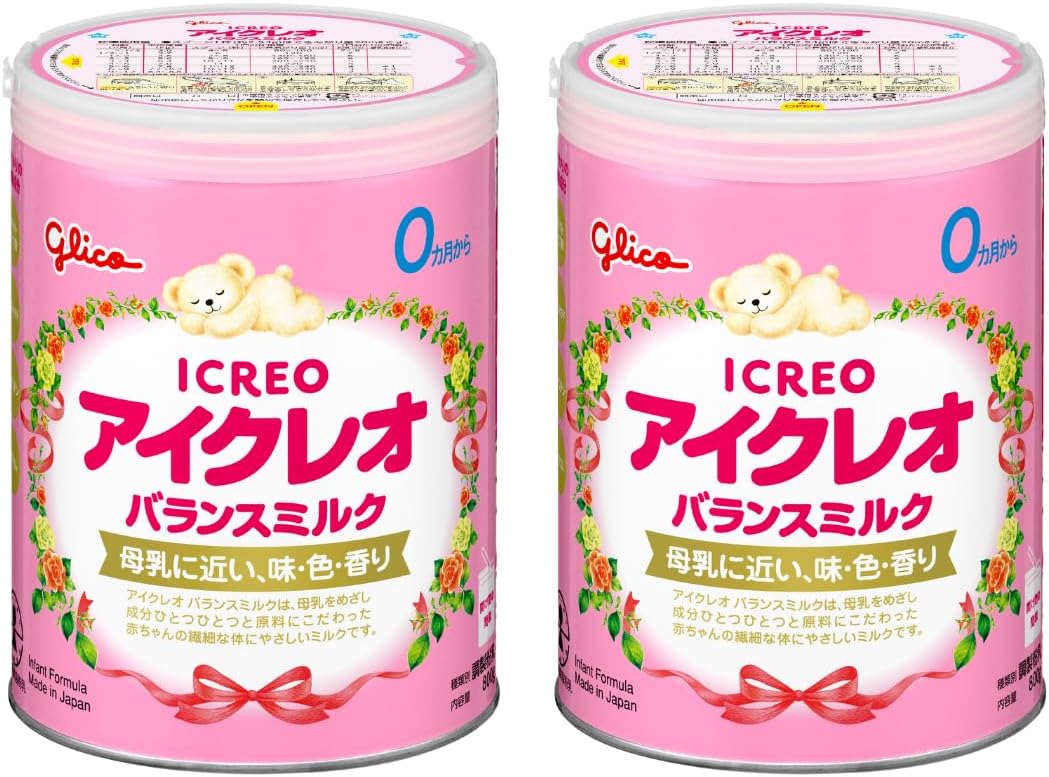 アイクレオ バランスミルク 800g×2缶 江崎グリコ 粉ミルク 新生児 乳児 赤ちゃん ベビー 0ヵ月~1歳頃
