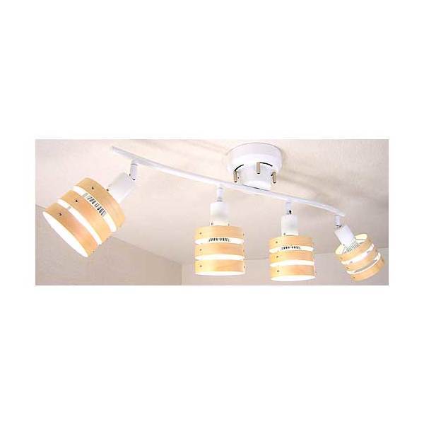 HC-P018WHNDZ ナチュラルシリーズ 灯具可動式 シーリングスポット (ランプ別売) 10,957円