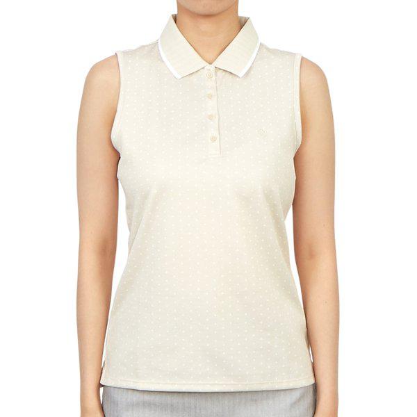 [釜山店] ゴルフウェア 女性用襟なしノースリーブTシャツ G4LS23K871 STNH