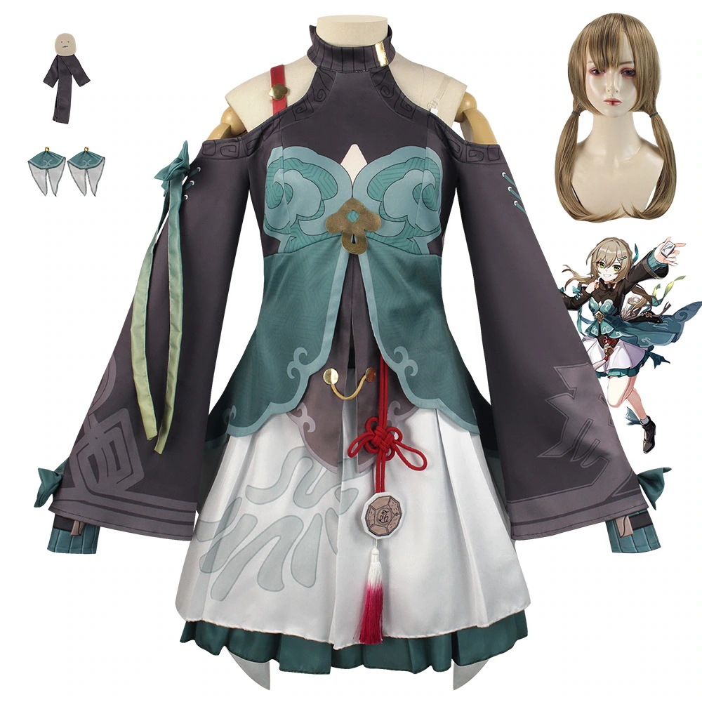 K1436アニメ青雀cos服アニメゲーム女装セットコスプレ二次元衣装舞台演技服