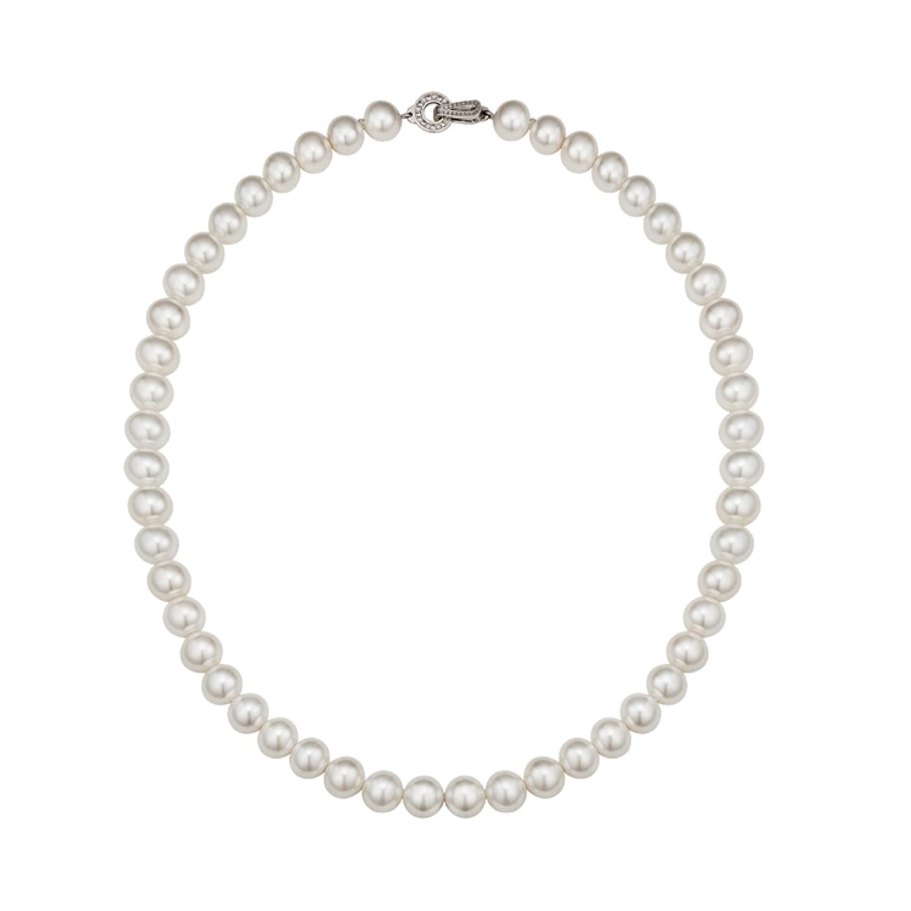 ヘスエル シルバー クラシック 真珠 ネックレス 6MM PEARL-N-6MM